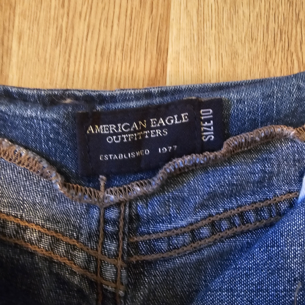 American Eagle Outfitters Blue Denim Skirt Size 10 - Picture 4 of 12